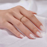 BTArtbox white press-on nails in almond soft gel offering a salon-like finish at home