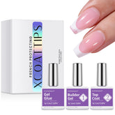 BTArtboxnails nail tips builder gel set packaging shown for at-home French tip use