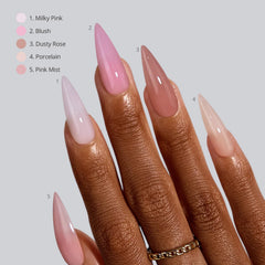 BTArtboxnails XCOATTIPS pre-shaped nails require no filing for fast at-home application.