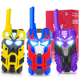 BTMBORY Transform Toys walkie talkies with light-up eyes enhance backyard play and storytelling