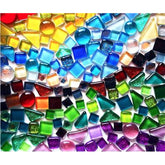 BTMIEY crystal mosaic tile irregular triangle adds sparkle to DIY crafts