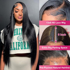 Btomar virgin Brazilian hair 30 inch 13x6 close-up shows premium texture