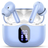Btootos wireless earbuds with pale blue case for daily listening and portability.