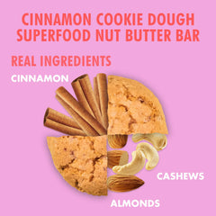 B.T.R. Nation Cinnamon Cookie Dough bar on shelf emphasizing keto and low-carb appeal