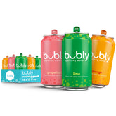 Bubly Tropical Thrill front pack display for easy refreshment on the go.