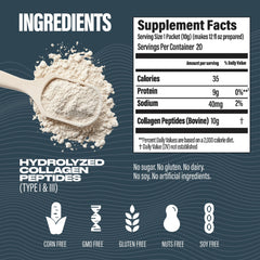 BUBS Naturals collagen powder poured into coffee for a neutral blend.