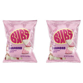 BUBS Sour Strawberry Vanilla Diamond candies in a two-pack, vegan and allergen-free