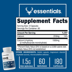 Bucked Up HMB capsules close-up, easy daily intake for consistency.