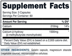Bucked Up HMB label close-up displaying 1500mg per serving.