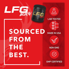 Bucked Up LFG mixing glass shows smooth blend for clean taste.