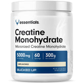 Bucked Up micronized creatine powder for easy mixing and smooth texture.