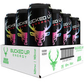 Bucked Up Sour Bucks 300mg cans on shelf offer a quick caffeine boost.