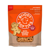 Buddy Biscuits Softies 8oz bag showing soft, chewy treats for dogs.
