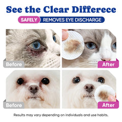 BuddyCheer Dog Eye Wipes enzyme cleaning actively breaks down discharge.