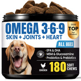 BuddyCheer Omega3 dogs soft chews bottle for convenient daily joint support.