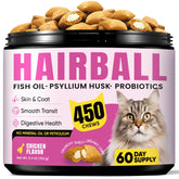 BuddyCheer Hairball Traitement-chat: lubrification naturelle pour un passage plus fluide.