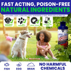 BugBane bait-refill-2-pack ensures ongoing, non-toxic fly control outdoors.