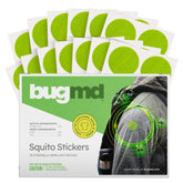 BugMD Squito Stickers packaging shows 78 patches for outdoor protection