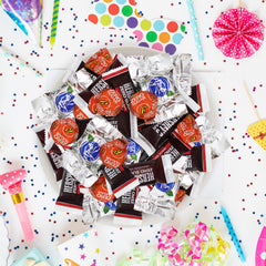 Buha Sweets party candy buffet display keeps chocolates fresh and accessible.
