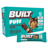 Built Bar Puff Cookie Dough front-pack image, a protein-packed on-the-go snack.