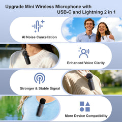 Bulatry wireless lavalier receiver clip-on for reliable plug-and-play setup.