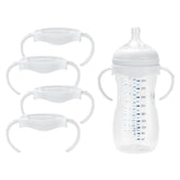 BULGILIA handles on a Philips Avent Natural bottle provide a secure grip for tiny hands