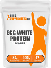 BulkSupplements Egg White Protein Powder bottle ready for shakes