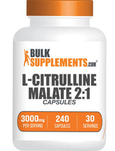 BulkSupplements L-Citrulline Malate capsules in bottle support active training routines