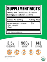 BulkSupplements Beet Root Powder scoop for easy daily addition.