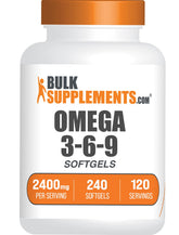 BulkSupplements Omega3-6-9 softgels bottle offers a simple daily wellness option.