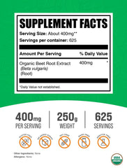 BulkSupplements Beet Root Powder pour for easy smoothie and beverage mixing.
