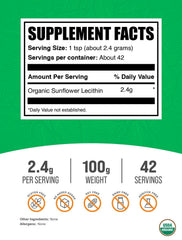 Pouring BulkSupplements Sunflower Lecithin powder for emulsification
