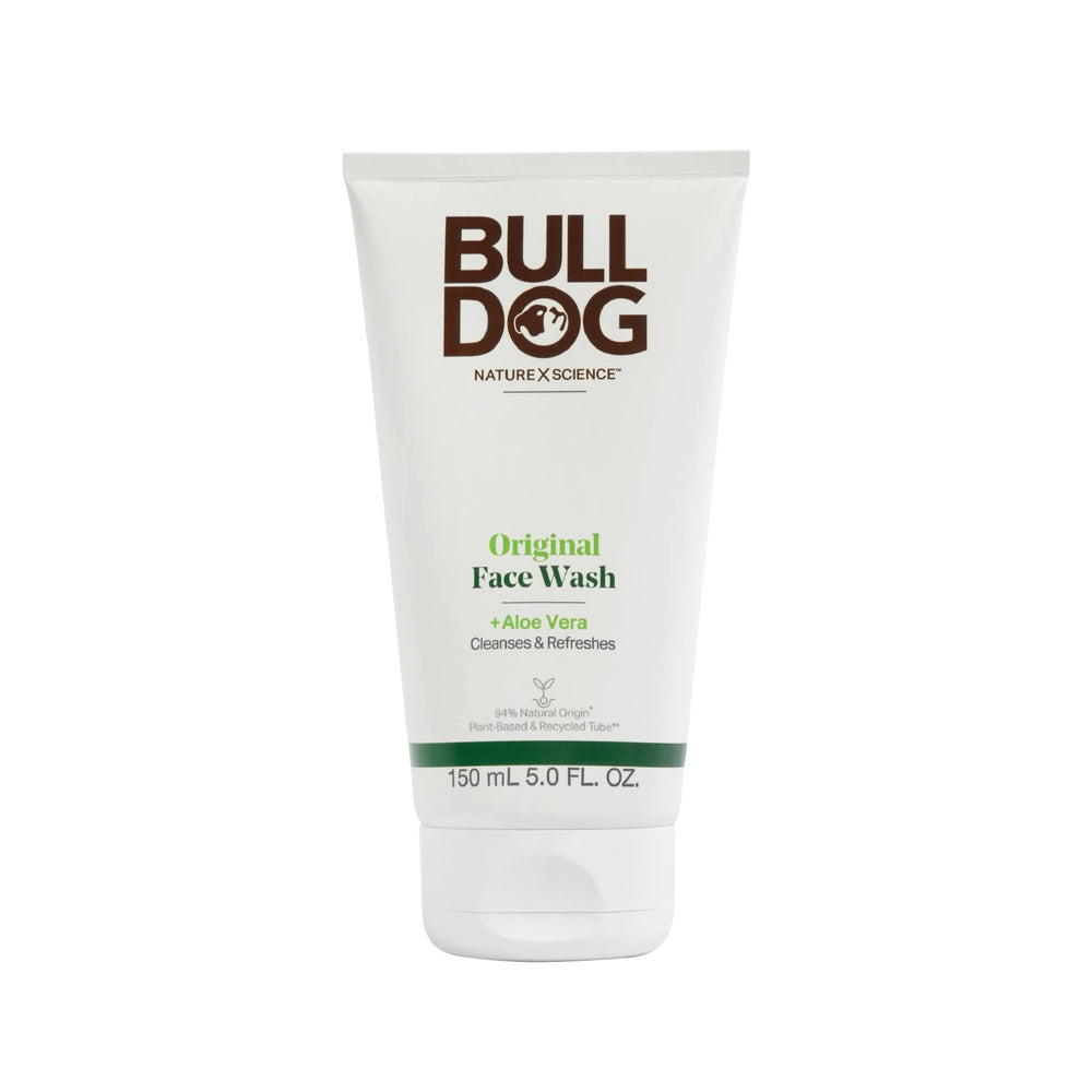 Bulldog Original Face Wash bottle for daily cleansing.