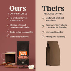 Rainforest Alliance Certified label on a Bulletproof coffee bag