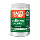Bulletproof Collagen Peptides bottle on shelf; smooth, sugar-free protein for daily routines.