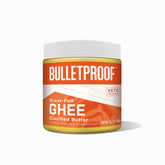 Bulletproof Grass-Fed Ghee 13.5 oz shows buttery flavor ideal for 1:1 butter substitutes.
