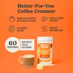 Bulletproof Original Creamer cup splash for creamy coffee texture