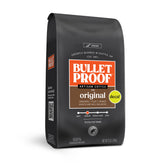 Bulletproof Original Decaf Ground Coffee bag with Arabica beans for a smooth, toxin-tested brew.