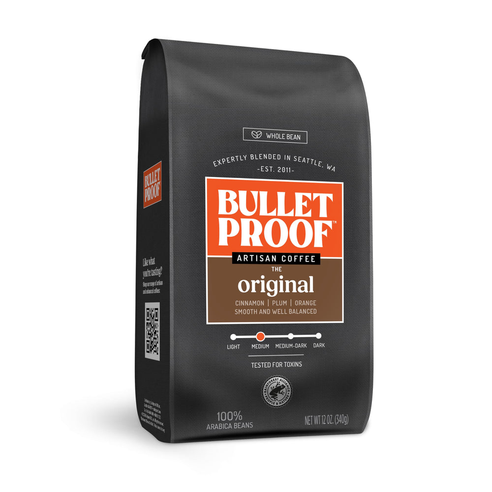 Bulletproof Original Medium Roast bag 12oz ready for daily brewing and premium flavor