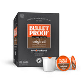 Bulletproof Original medium-roast pod pack visual for quick, consistent mornings.