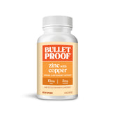 Bulletproof Zinc with Copper bottle front view for daily wellness routine