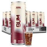 Bum Energy can, side view, delivering clean, sustained energy.
