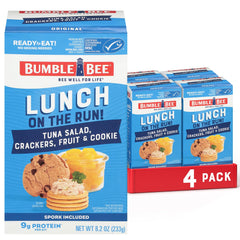 Bumble Bee Lunch On The Run tuna salad kit with crackers, ready to eat