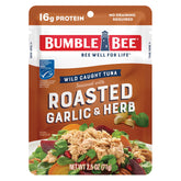 Bumble Bee Roasted Garlic Herb Tuna Pouch for easy lunches and bold flavor.