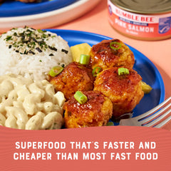 Bumble Bee sealed can presentation, easy pantry staple for meals.