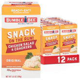 Bumble Bee Snack On The Run original chicken salad with crackers in a box.