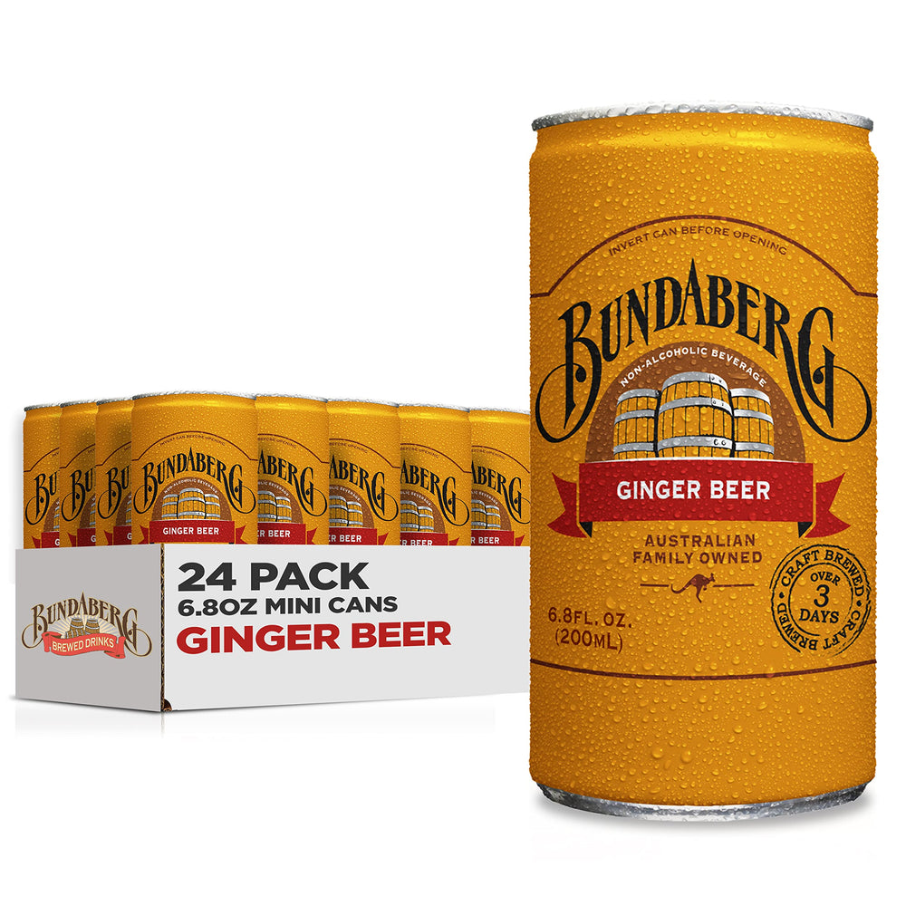 Bundaberg Ginger Beer can front view for refreshing weekend sips
