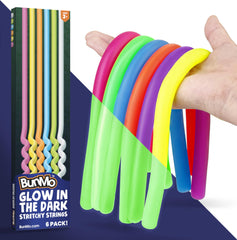 BUNMO Easter glow-stretchy strings 6-pack with vibrant glow for evening play