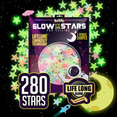 BUNMO Glow Stars on the ceiling create a calming bedtime sky