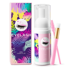 Buqikma Lash Shampoo bottle for gentle cleansing on sensitive eyes.
